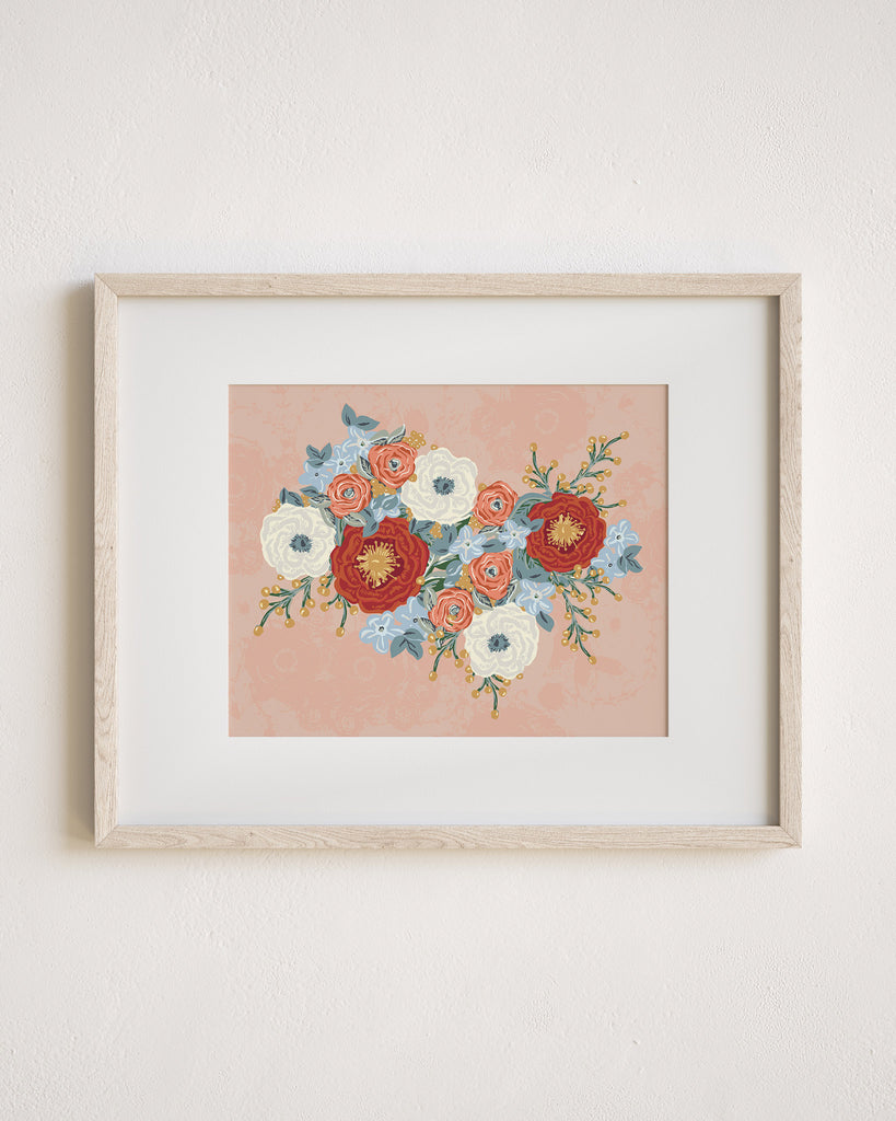 Audrey Rose Floral Print - The Flower Letters